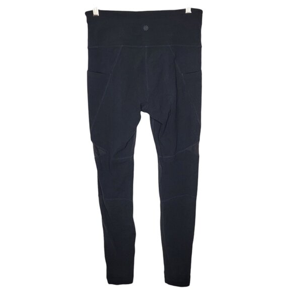 Athleta Meshblock Pocket Salutation Tight Leggings Black Women's Small S - Picture 2 of 5